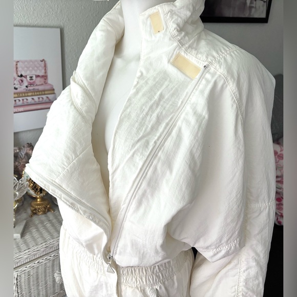 Vintage 1985 Luhta World Cup Alpine Downhill Ski Suit Vald’isere in white size 8 - Picture 6 of 14